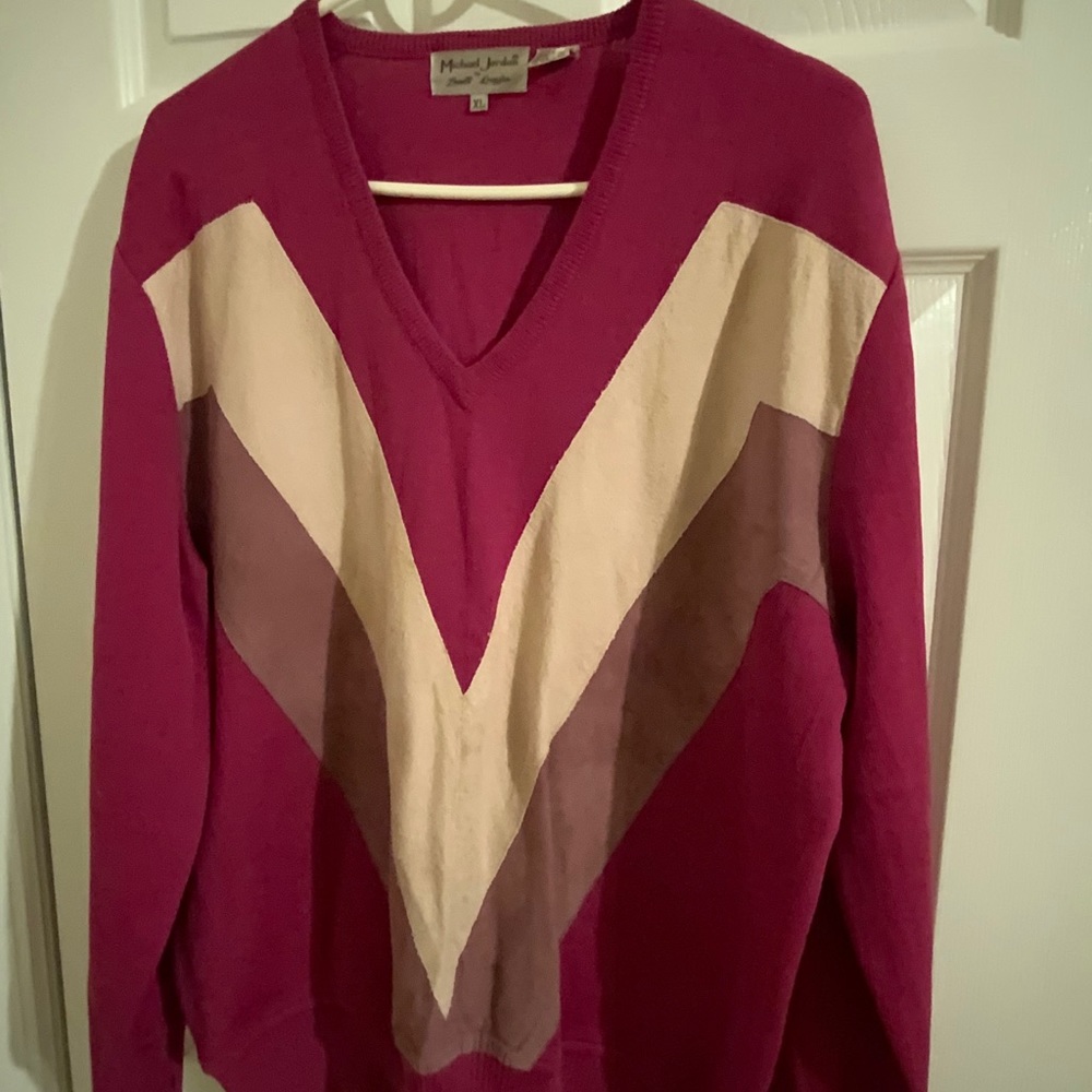 Rose color suede sweater